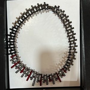 Red and Silver elegant necklace
